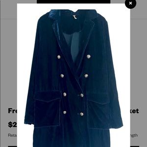 Free People Velvet Sierra Duster XS